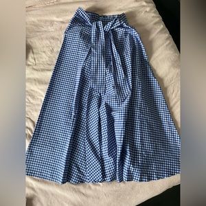 Cotton A Line Skirt with a belt-  size L